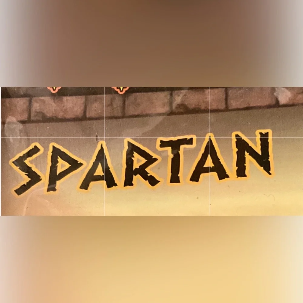 Spartan 2D Flat Retro Knight Keychain - Ancient Greek Warrior Spartan Car NEW#3